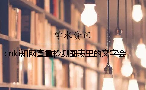 cnki知網查重檢測圖表里的文字會檢驗嗎