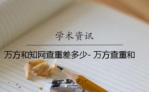 萬方和知網查重差多少- 萬方查重和papertime差很多