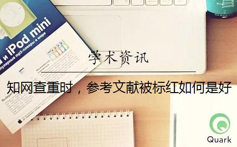 知網查重時，參考文獻被標紅如何是好？