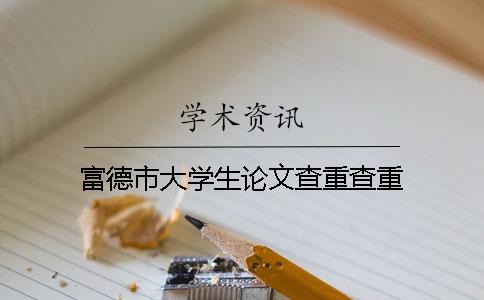 富德市大學生論文查重查重