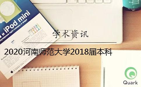 2020河南師范大學2018屆本科畢業論文查重、盲審的工作通知